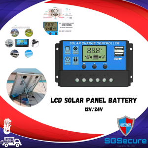 Dual USB 12V/24V Solar Panel Battery Regulator Charge Controller with LCD Display: Efficient Solar Power Management