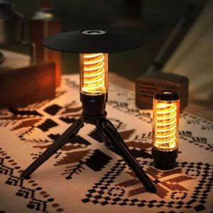 MECOME 2000 มิลลิแอมป์ โคมไฟตั้งแคมป์ ป้องกันน้ำ ชาร์จใหม่ได้ ไฟกลางคืน แบบพกพา หลายวัตถุประสงค์ ไฟฉายมือ ตั้งแคมป์