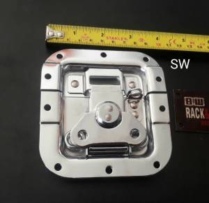 บิดล็อคปีกผีเสื้อ ล็อคฝาตู้แร็คเครื่องเสียง อุปกรณ์ตู้แร็ค ขนาด 4 นิ้ว รหัสสินค้า SW-1001 วัสดุเหล็กหนาชุบโครเมี่ยมเงา แข็งแรงทนได้มาตรฐาน