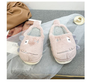 KKV-ohgo! · Dinosaur Childrens Cotton Slippers Soft and Comfortable Pink/Green 30-33 yards