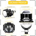 LAMPU PROJIE PROJI PROJECTOR BILED GANDALF 2.5 INCH 60WATT 60W BLUE LENS BI LED HIGH LOW BODY BLACK PLUS KIPAS BILED MOTOR MOBIL. 
