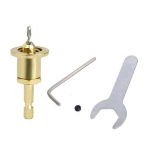 Hợp kim tip điều chỉnh độ sâu điều khiển countersink với 1/4inch hình lục giác Shank cho dụng cụ khoan mịn