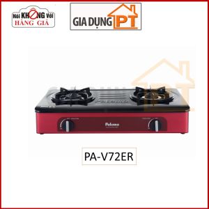 Bếp gas dương để bàn Paloma PA-V71EB PA-V72EB màu đen sản xuất tại Việt Nam theo tiêu chuẩn Nhật Bản mặt bếp tráng men cao cấp đầu đốt ECO tiết kiệm gas. Linh kiện nhập khẩu từ Nhật Bản