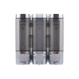 LIUJIR 2/3 đầu Bình đựng chất lỏng xà phòng Cửa sổ nhìn thấy được Gắn tường Chai đựng dầu gội đầu Hộp đựng mỹ phẩm Không cần đục lỗ Hộp sữa tắm Nhà