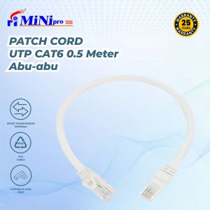 KABEL LAN UTP CAT6 PATCH CORD 0.3M - 0.5M MINIPRO