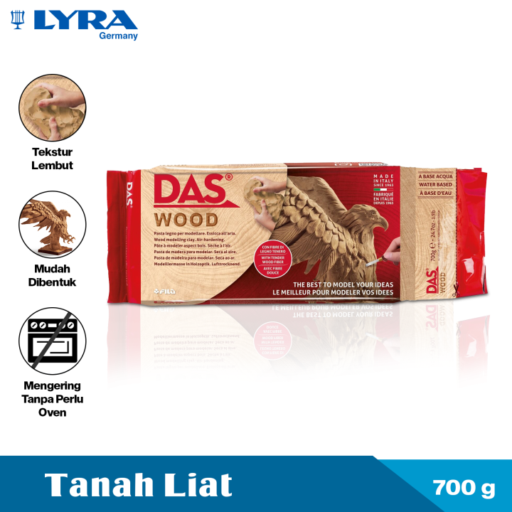 DAS Tanah Liat Prakarya 350-1000G Das Modeling Material Clay Kering Tanpa Oven LYR-387100