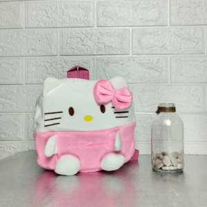 Tas Ransel Anak Sekolah Mini Backpack Karakter Kartun Lucu Bahan Kain Beludru Lembut Murah COD T289