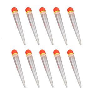 10Pcs Fishing Float Weighted Bobbers Slip Float Bobber Inline Weighted Bobber Float Floating Buoyancy Easy to Use
