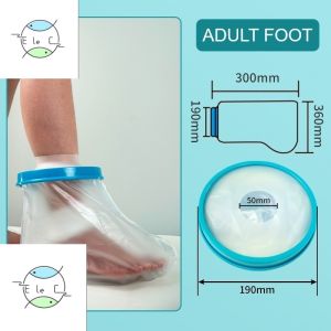 Reusable Waterproof Cast Shower Cover for Arms & Legs Premium Waterproof Bath Protector for Adults & Kids with Broken Limbs Burns Bandages and Wounds