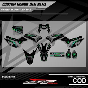 DECAL STICKER CRF 150L SUPERMOTO GLOSSY DOFF 02