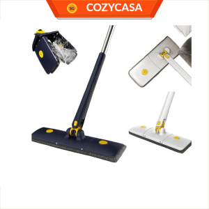【COZYCASA】Self-twisting Water Quick-drying Mop/ Self-wringing Hands-free Flat/Free2MopHeads