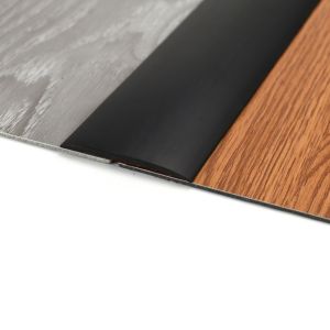 BESTIT Carpet To Tile Floor Transition Strip Wear-resistant Self Adhesive Threshold Cover Practical Wood Grain Floor Joining Strip for Doorway