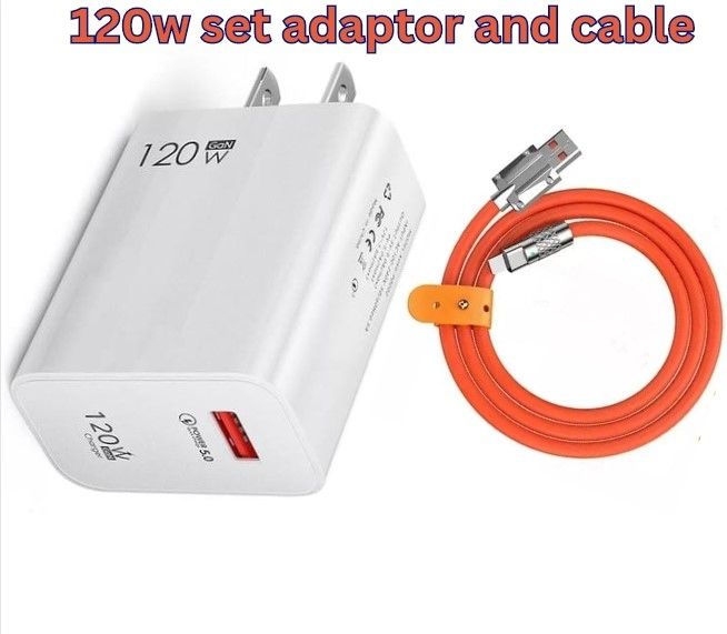 120w SET (120w cable +120w adapter) r Fast Charging For Mobile