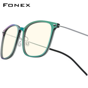 FONEX (Nylon Frame B Titanium Arm) Anti Blue Light Blocking Glasses Women Korean Style Bluelight Blocking Eyeglasses Men Malaysia Branded FAB010