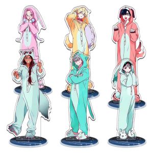 JIYAN2866 Sua Mizi Ivan Till Luka Hyuna ALIEN STAGE Standing Plates Acrylic Fine Carving Internal Printing Stand Figures Decoration Toy Anime Ornament Home Decor