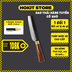 Dao thái thịt Đa Sỹ hàng tuyển dao gọt trái hoa quả cao cấp sắc bền đẹp tiện lợi loại cán gỗ bo tròn thoải mái cầm nắm - HokitStore