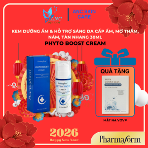 Kem Dưỡng Ẩm Phyto Boost Cream Pharmaform Hỗ Trợ Sáng Da Cấp Ẩm Mờ Thâm Nám Tàn Nhang 30ml