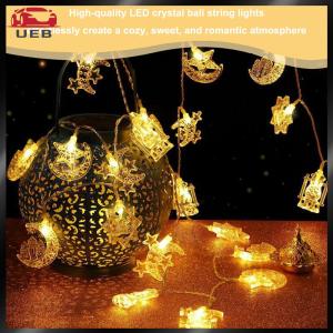 [UEB AUTO]Ramadan Eid LED String Light Muslim Festival Party Moon Star for Patio Garden Wedding Party