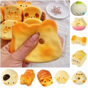 FLYING Cartoon Animal Squeeze Toy Slow Rising Design Multicolor Slow Rising Bread Toy Creative Squeezable Stress Relief Toy For Adult