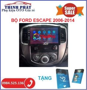 [ TẶNG BẢN ĐỒ VIETMAP S2] Màn OLEDPRO A3 lắp xe FORD ESCAPE 2006-2014. Bộ màn hình dvd android OLEDPRO A3 lắp sim 4G ram2/32gb lắp cho xe Escape. Đầu dvd oto xem camera lùi camera hành trình Màn hình android xem YOUTUBE nghe đài FM VOV xem bản đồ...