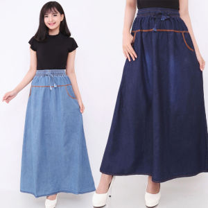 Rok Panjang Mayung Jeans Wanita - Rok Jeans Wanita