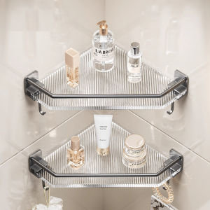 Bathroom Shelf Organizer Rack Wall-mounted Bathroom Corner Storage Rack Toiletries Organizer Toilet Racks Organizer Shower organizer