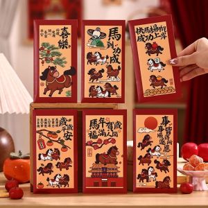 Nexus 2026 red packet 马年红包 新年红包 Chinese Style 2026 Red Envelopes Cartoon Thickened Horse Year Money Envelope Gift Bag Year Of Horse Lucky Red Pocket Chinese New Year