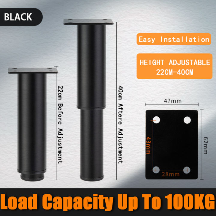 【Load capacity up to 100 kg】Adjustable Furniture Cabinet Legs Stainless ...