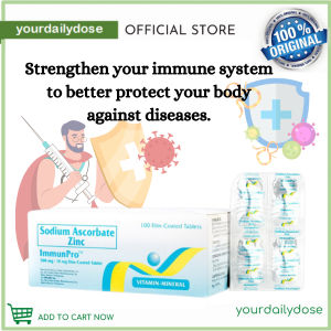 Immunpro Sodium Ascorbate + Zinc 100 tablets