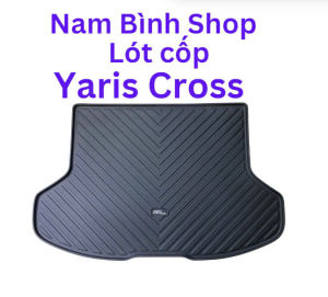 Lót cốp nhựa dẻo xe Toyota Yaris Cross 2023-2024-2025 chống nước không mùi ôm khít phom xe cao cấp.