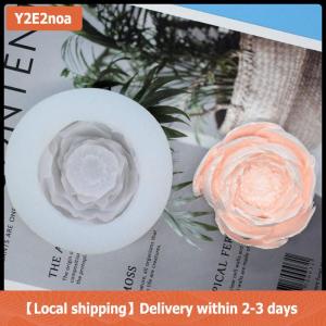 【Local shipping】 3D Rose Flower Candle Soap Cake Mold Silicone Soap Making Mould DIY Handmade