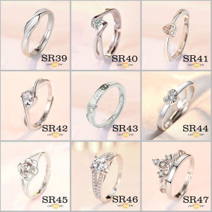 POS DARI KL - SR39 / CINCIN / SILVER RING / CINCIN SILVER PLATED / ADJUSTABLE RING / CINCIN PEREMPUAN / CINCIN PERAK