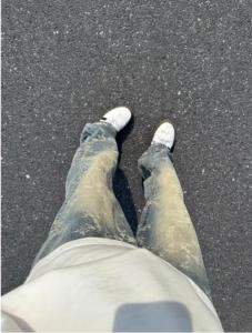 Mens new autumn and winter jeans in the American high-street style