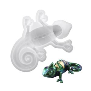 Reusable Anole Shaped Silicone Mold Reusable Crafting Moulds Suitable for Handmade and Desktop Displays