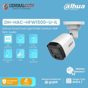 DAHUA HFW1500-U-IL 5MP Smart Dual Light HDCVI Fixed-focal Bullet Camera