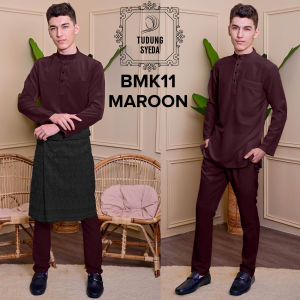 BAJU MELAYU DEWASA XL - 4XL MODERN FIT BAJU MELAYU PLUS SAIZ MEN CLOTHING 20 WARNA By Tudung Syeda