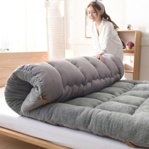 Thicker Mattress Tatami Mattress Topper Tilam Single Queen King Super King Size Grey Color Mattress Bedding