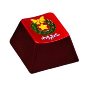 Aluminium Alloy Mechanical Keyboards Keycap with Original Profile and Colorful Christmas Theme for Gamers