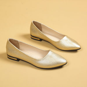 Free Shipping Soft-Soled 2026 Evening Slip-On Shoes Comfortable Shallow-Toe Flats For Women New Spring Collection With A Pointed Toe
