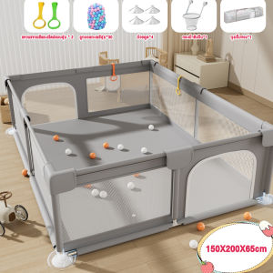 ⚡พร้อมส่ง⚡Tinykoala คอกกั้นเด็ก คอกกั้นเด็กตาข่าย ที่กั้นคอกเด็ก คอกผ้าตาข่าย รั้วคลานเด็ก สูง 68 cm ระบายอากาศ แข็งแรง