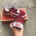 Giày Vans Old Skool Màu Đỏ Mận, Đen. 