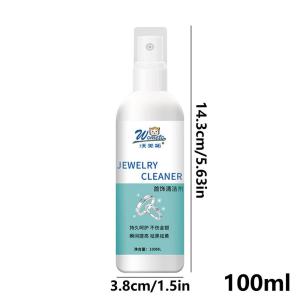 100ML Gold Silver Cleaner Effective in 10 seconds Jewelry Cleaner for Rings Earrings Watch Diamond