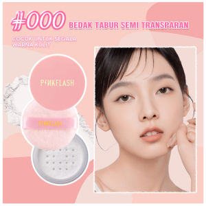 [BPOM] PINKFLASH OHMYSELF Loose Powder Oil Control Setting Powder Long-lasting Makeup Silky Natural Finish - Bedak Tabur PINK FLASH