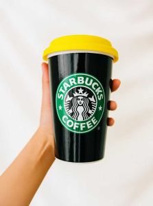Ceramic Cup with Silicone Lid Made from high-quality durable