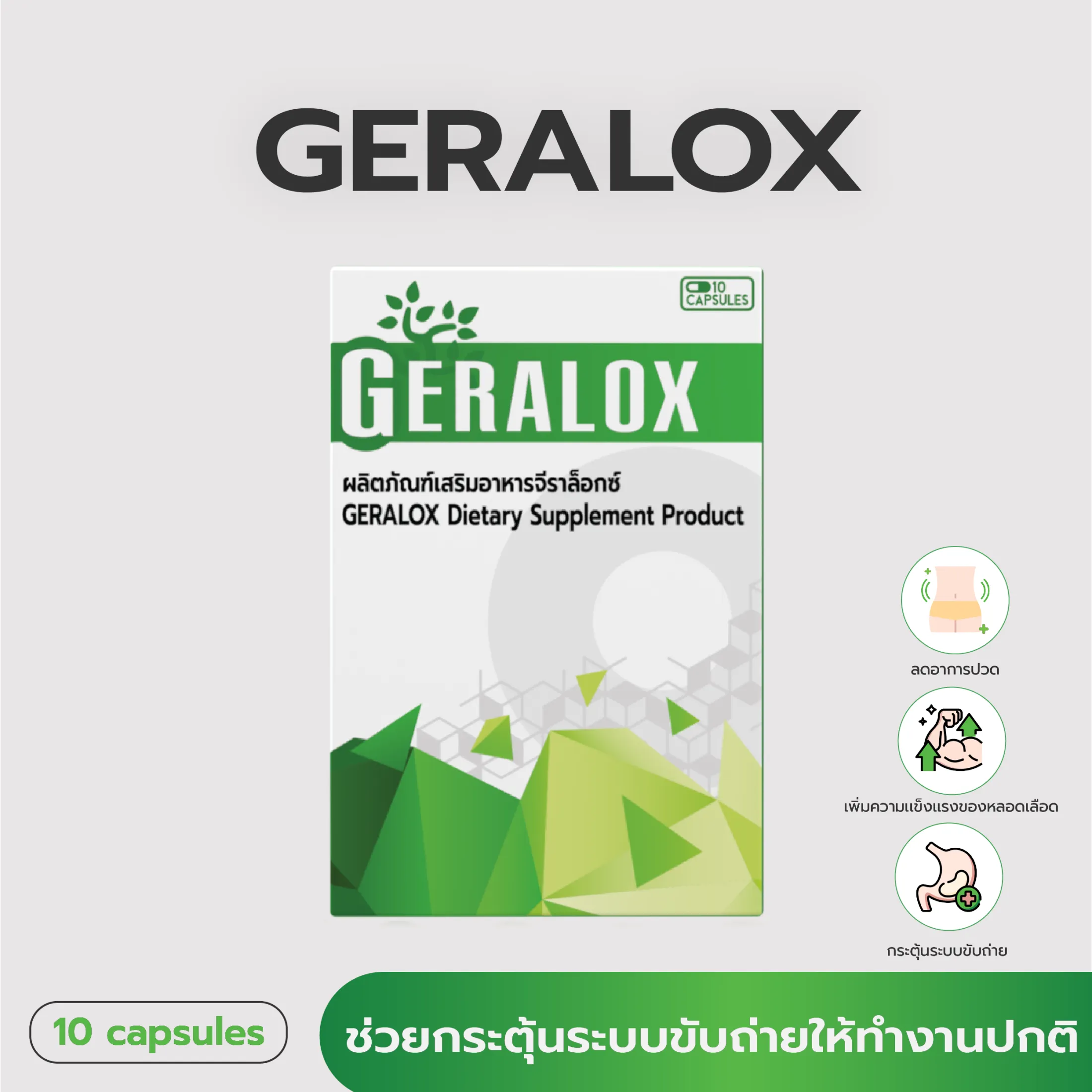 Geralox ตัวช่วยบรรเทาริดสีดวงทวาร ฟื้นฟูระบบขับถ่ายแบบธรรมชาติ