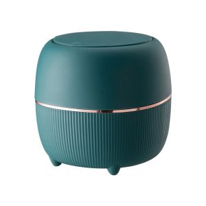 Fashion Desktop Trash Can Creative Luxury Dustbin Bin Household Mini Bedside Waste Bin Tea Table Small Garbage Bucket