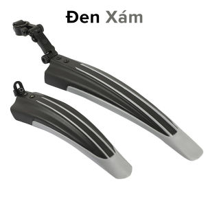 Bộ Dè Chắn Bùn Cho Cả Bánh Trước Và Bánh Sau Xe Đạp Leo Núi 4 Sọc Màu Nhựa Dẻo Siêu Bền Chính Hãng Amalife