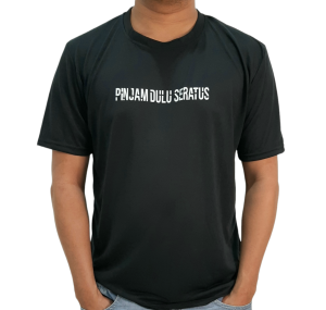 Kaos pria distro pinjam dululah seratus oblong cowok dewasa lengan pendek pinjam 100 Baju laki-laki ukuran M.L.XL.XXL