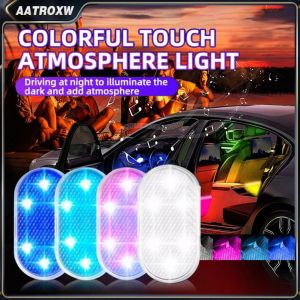 LED Interior Car Touch Light Ambient Light For Car Interior Rechargeable Ambient Lamp Emergency Lights Rechargeable Automatic For Bedroom Reading Car Decoration Accessories Aatroxw