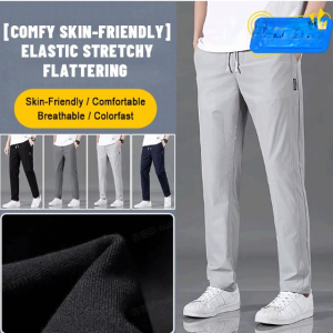 Autumn casual light business straight trousers Stretch Sports long Pants Large Size M-5XL